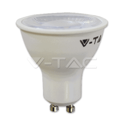 1693.png Spot LED - 8W GU10 SMD Alb Plastic cu obiectiv 38° Alb cald - imagine 1
