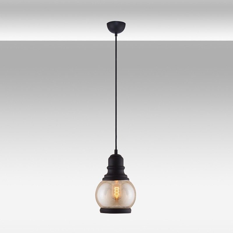 LEDPENDULMARO.jpg Pendul Sfera Negru - imagine 1