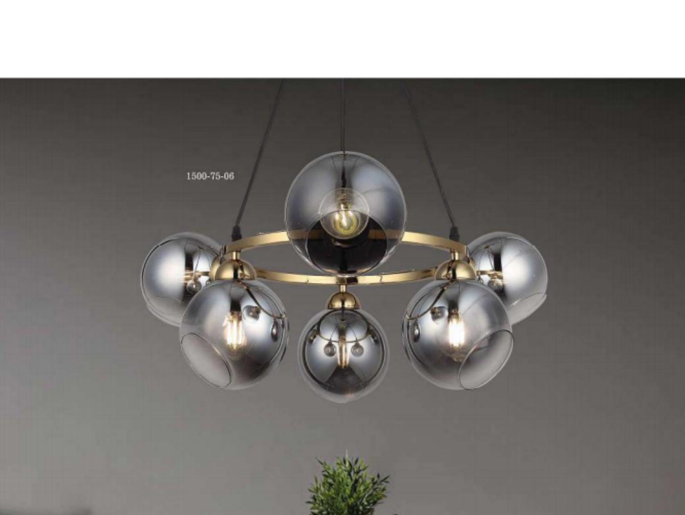 LUSTRA-CU-ABAJURURI.jpg Lustra 6 becuri MX399-6 - imagine 1