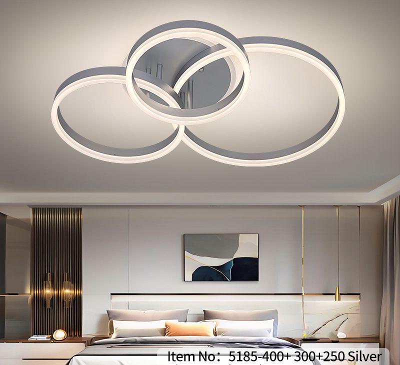 LUSTRA-LED-ALB-4.jpg Lustra led cu telecomanda 5185-40+30+25 Silver - imagine 1