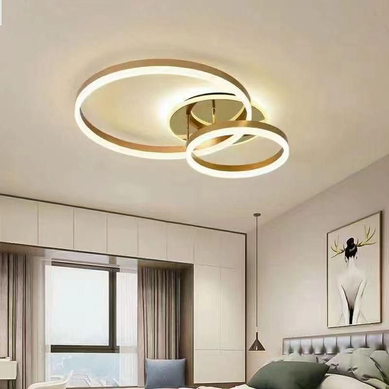 LUSTRA-LED-AURIE-CERCURI.jpg Lustra led telecomanda C900-2A GD - imagine 1