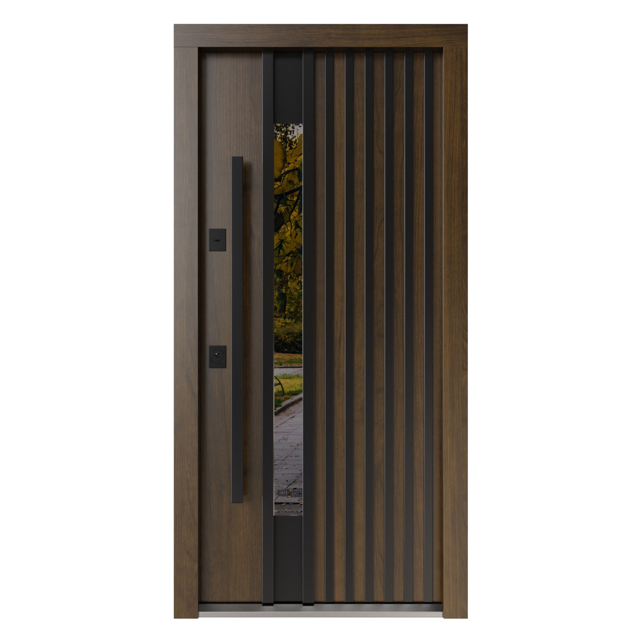 Usa-Metalica-de-Exterior-Casa-Premium-Nordik-Stejar-Geam-980x2050mm00003 Usa Metalica de Exterior Casa Premium Nordik Stejar Geam 980x2050mm - imagine 1