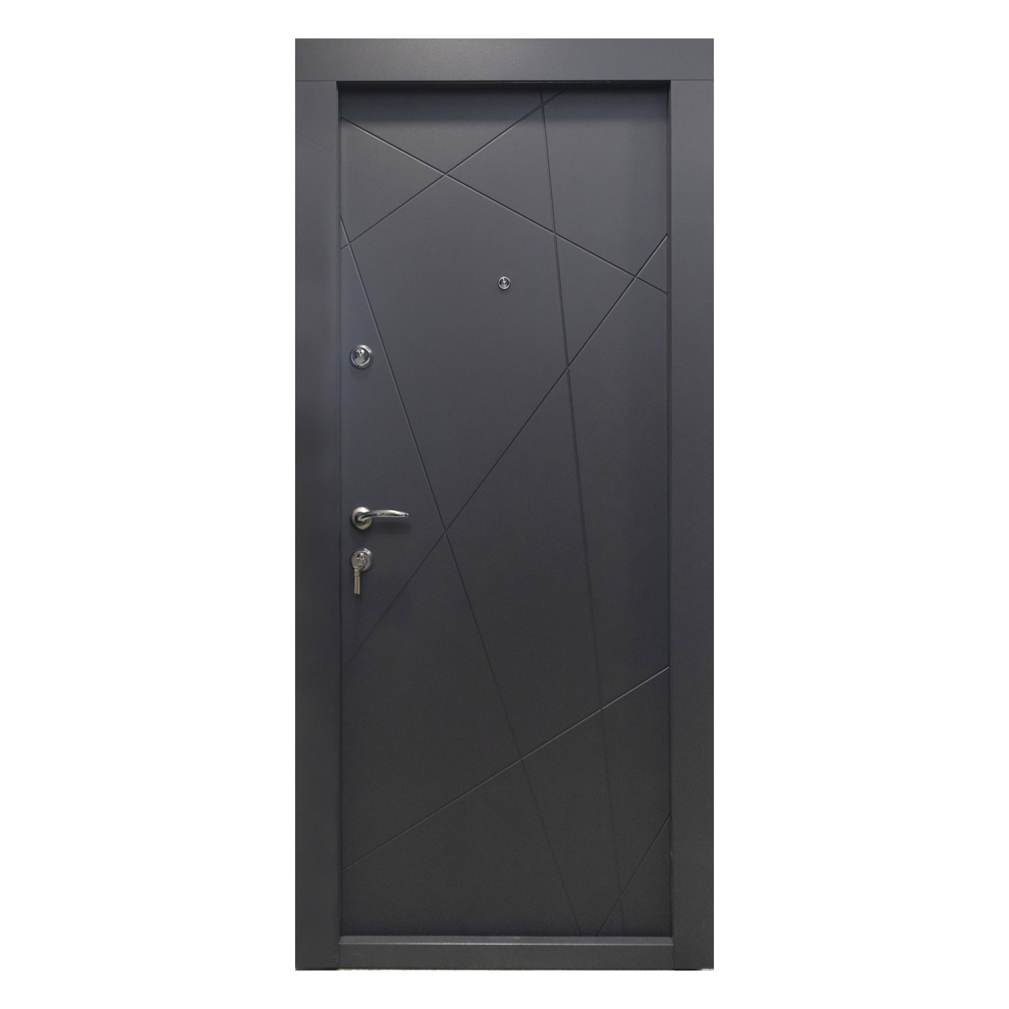 Usa metalica Steelline pentru apartament Gri Antracit00004 Usa metalica Steelline pentru apartament Gri Antracit 860x2020mm - imagine 1