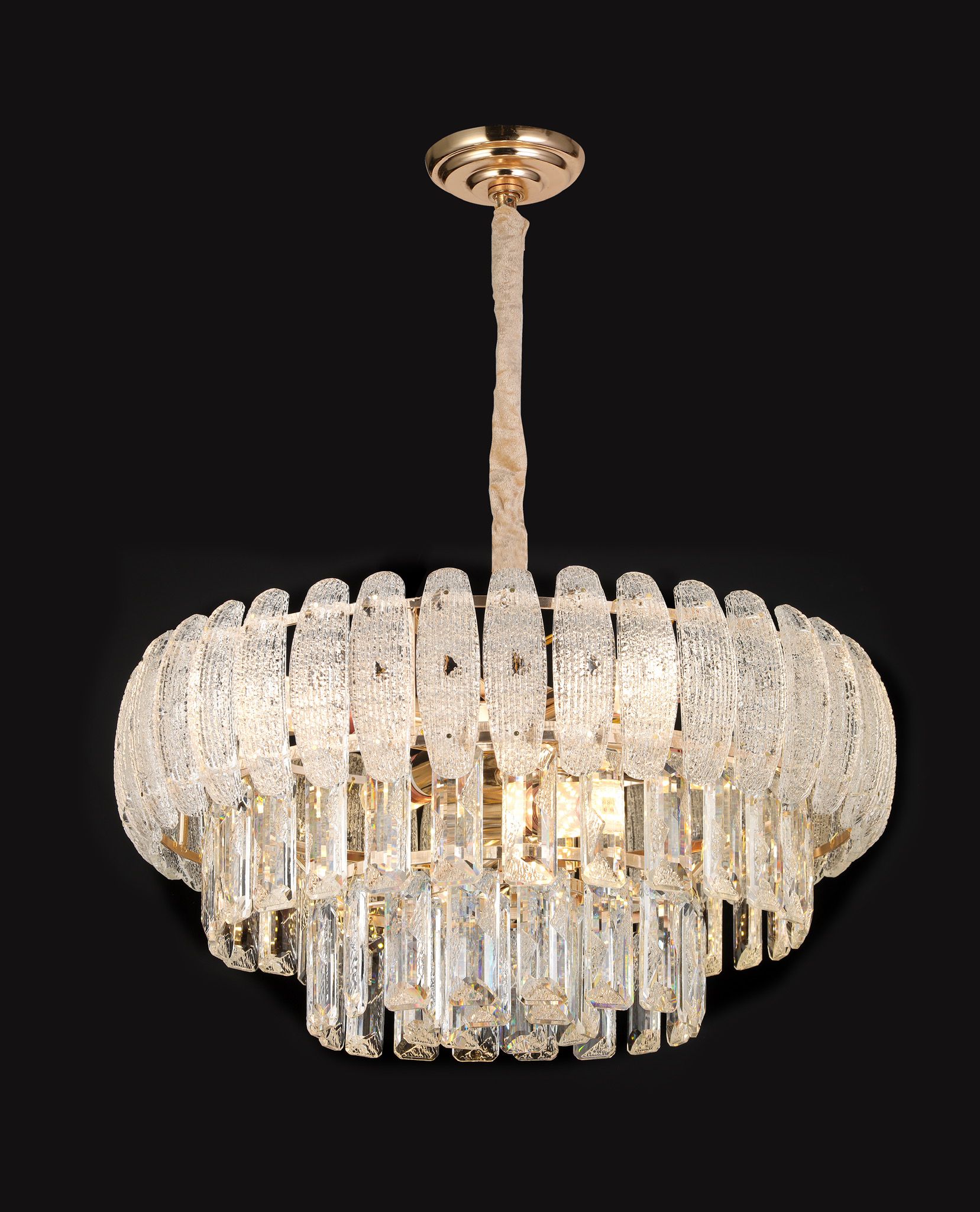 candelabru-satin-auriu.jpg Candelabru Auriu Cristal 356-450 - imagine 1