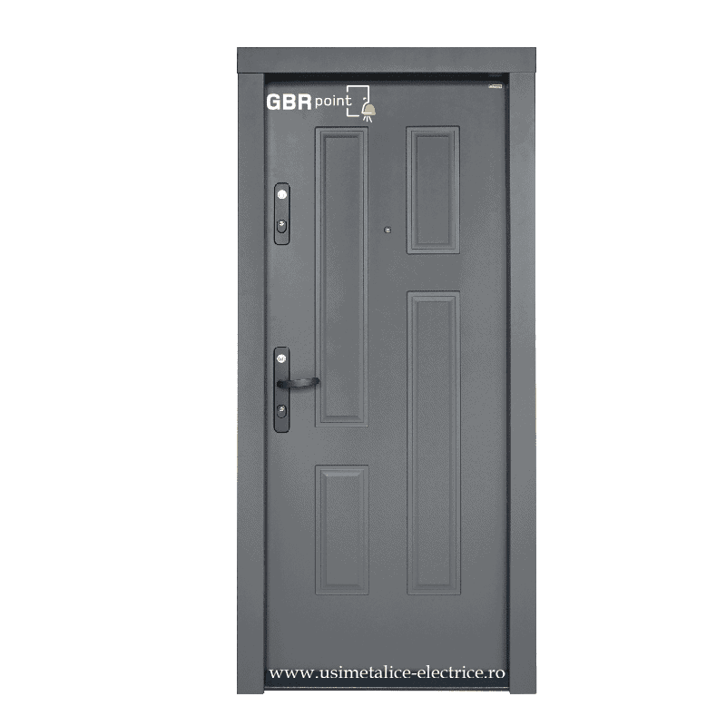 image_32909M1-Satin-shield.png Usa metalica de apartament Maco U1 Gri Antracit Monoblock Shield - imagine 1