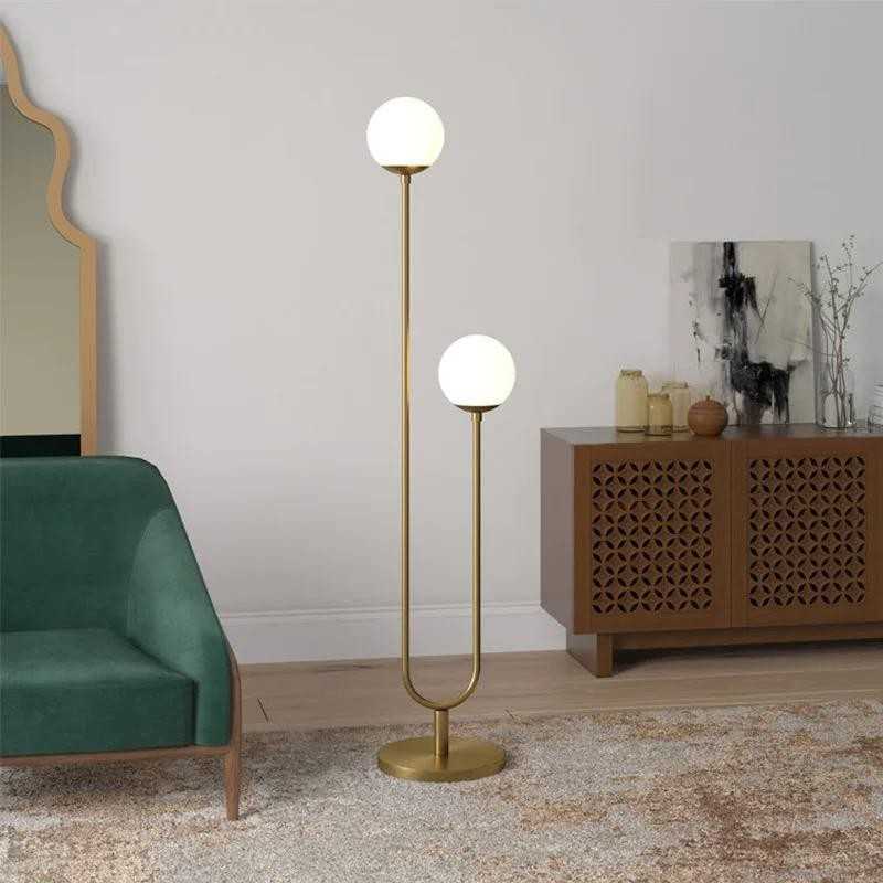 lampadar-auriu-2-bec.jpg Lampadar DX2412/2L - imagine 1