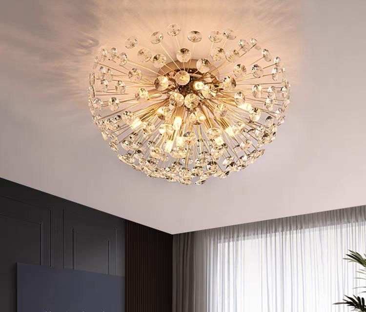 lustra-cristal-auriu-1.jpg Lustra 7 Becuri DS07 Auriu - imagine 1