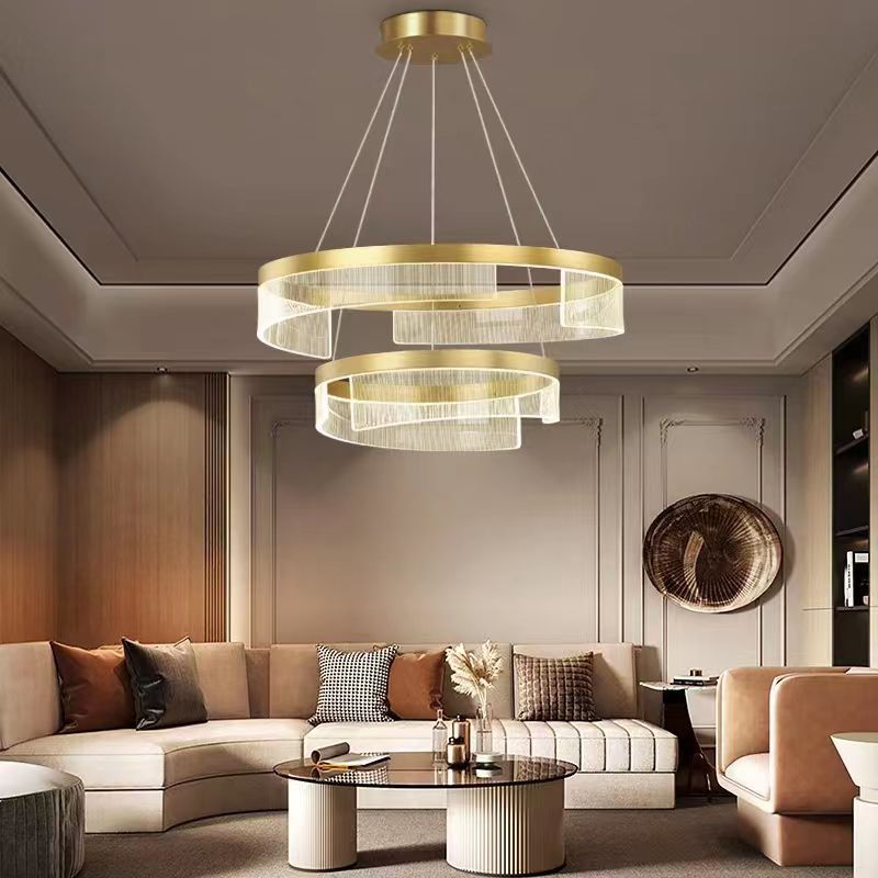 lustra-led-aurie-noua.jpg Lustra led telecomanda C2559-2 (400+600) - imagine 1