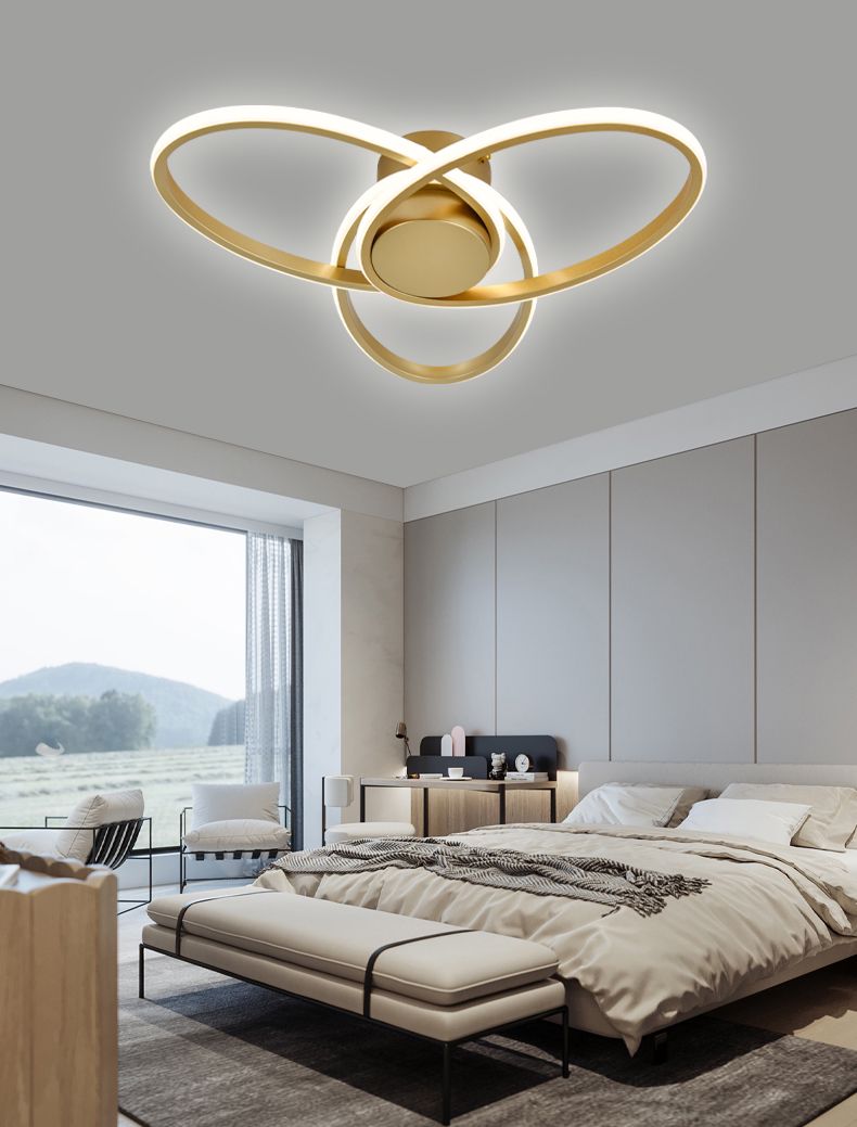 lustra-led-auriu-gold.jpg Lustra led cu telecomanda G4068 Gold - imagine 1