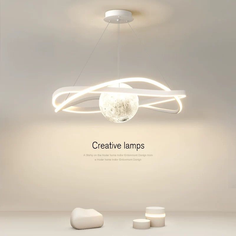 lustra-led-cerc.jpg Lustra led cu telecomanda G4130 Alb - imagine 1