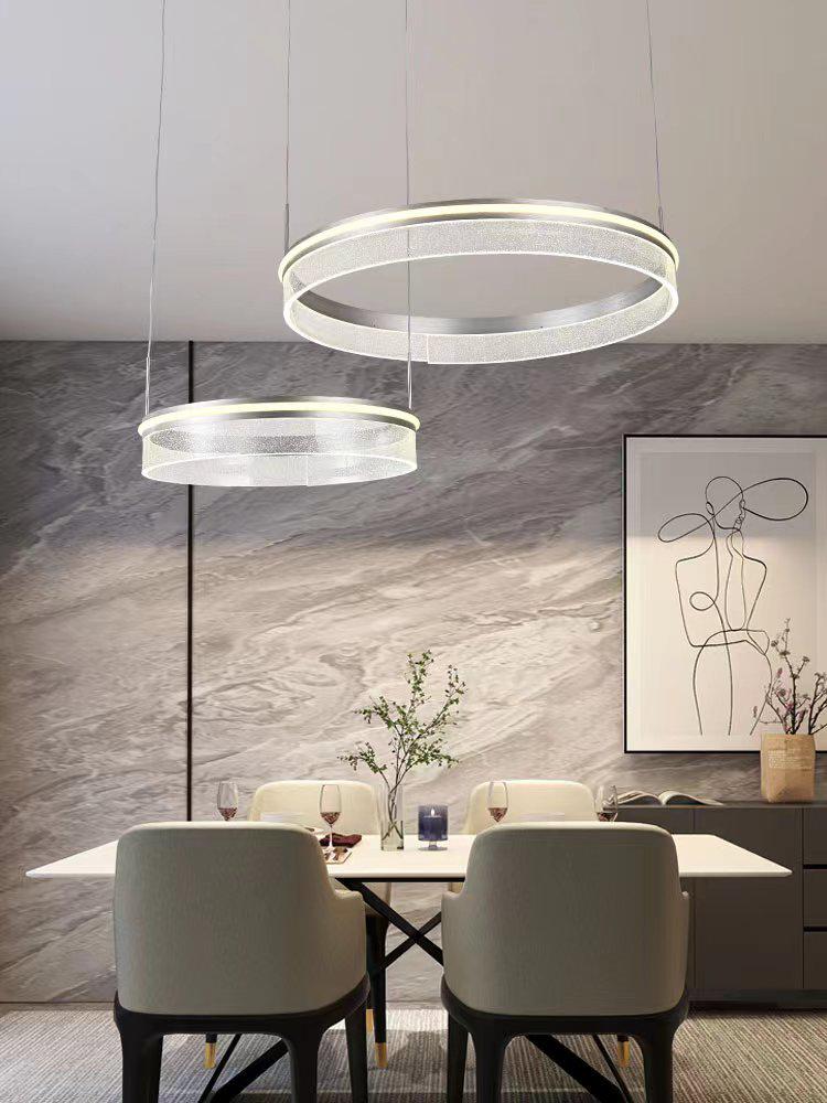 lustra-led-cercuri-argintiu.jpg Lustra led cu telecomanda 23010 - imagine 1