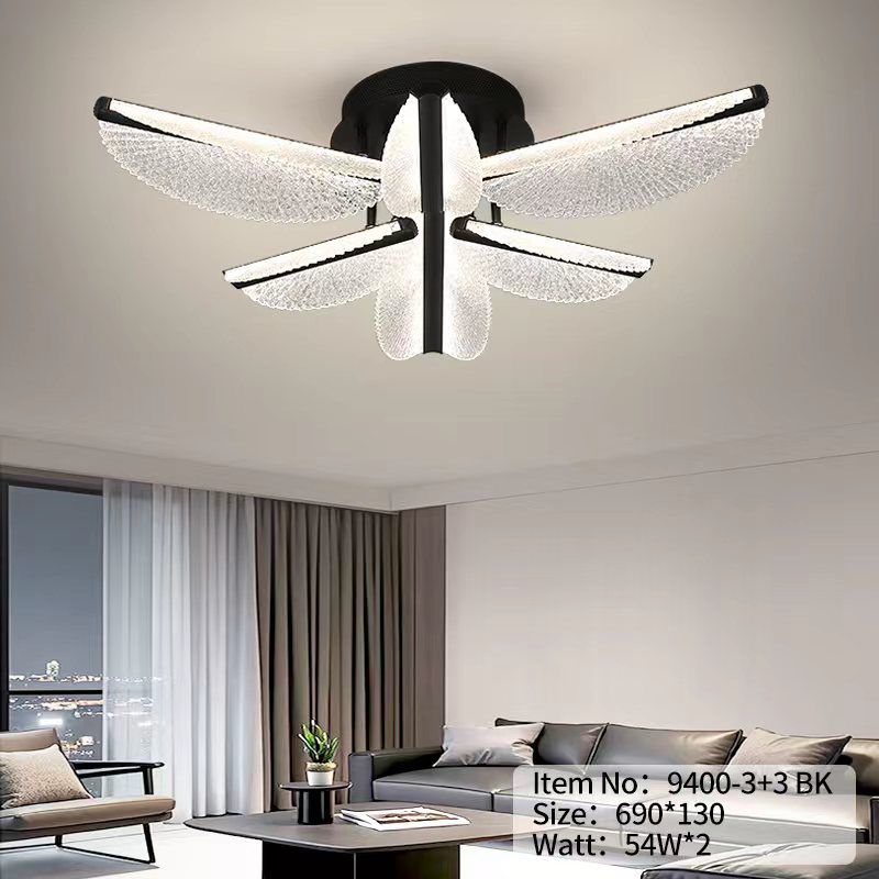 lustra-led-dormitor-1-1.jpg Lustra led cu telecomanda 9400-3+3 Bk - imagine 1