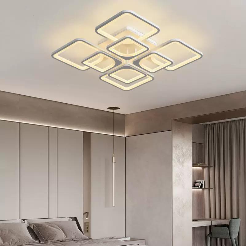 lustra-led-patrat-3.jpg Lustra led cu telecomanda G6604 Alb - imagine 1