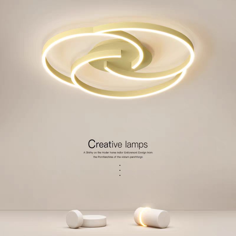 lustra-moderna-auriu.jpg Lustra led cu telecomanda G4131 Auriu - imagine 1
