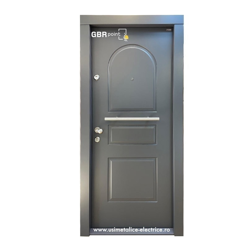 usa-04.jpg Usa metalica de apartament Maco U2 Gri Antracit / Alb Interior Monoblock - imagine 1