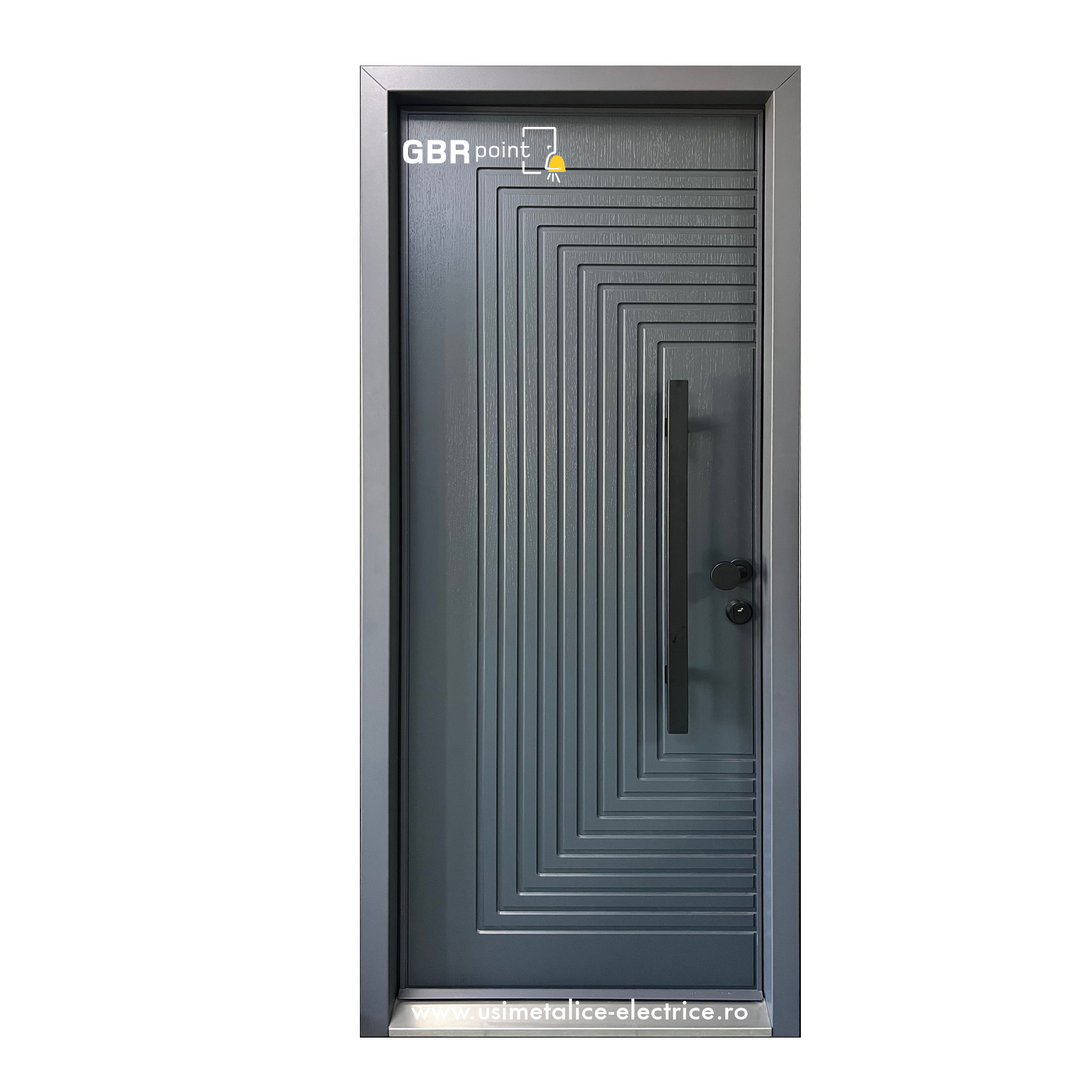 usa-metalica-maco-gri-1.jpg Usa Metalica de casa Maco Nobila Avantaj Gri Antracit A19 - imagine 1