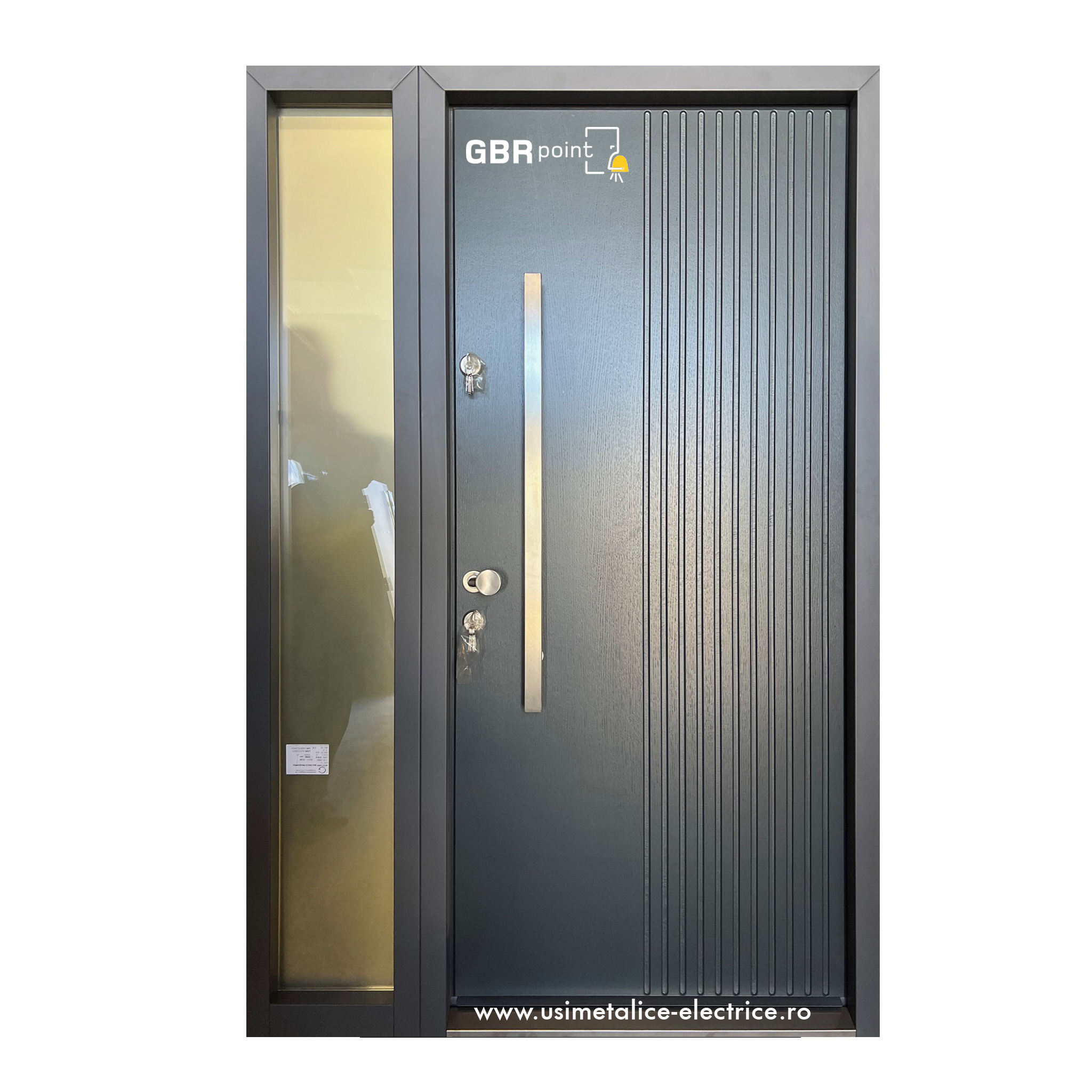 usa-metalica-maco-gri-antracit-casa.jpg Usa metalica de casa Maco Nobila Avantaj Gri antracit A17 - imagine 1