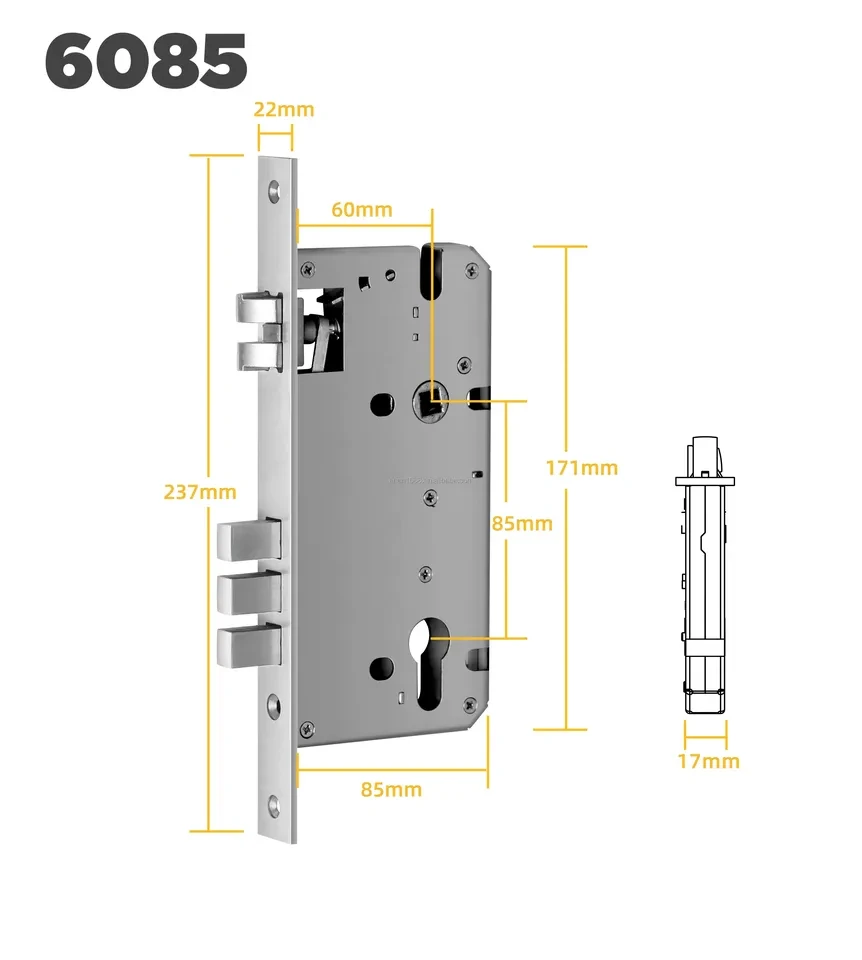 broasca pentru yala smart Broasca Inox Cu 3 Bolturi