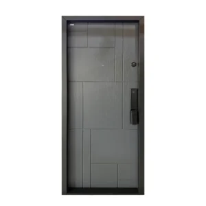 Usa metalica de apartament Maco U14 Gri Inchis Yala inteligenta Smart Face
