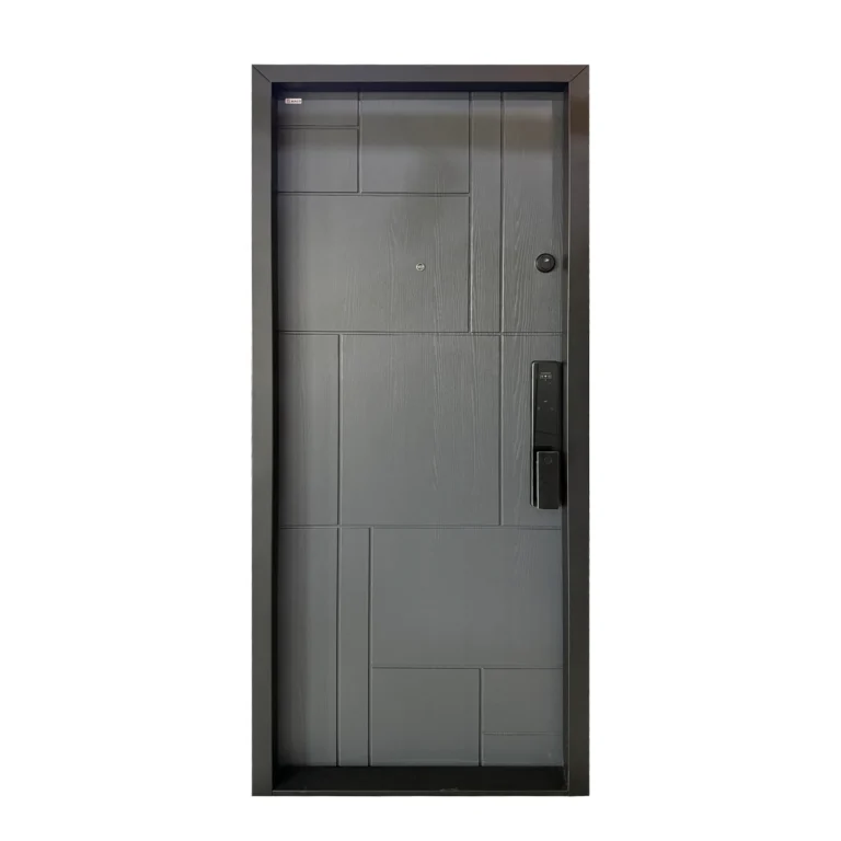 Usa metalica de apartament Maco U14 Gri Inchis Yala inteligenta Smart Face