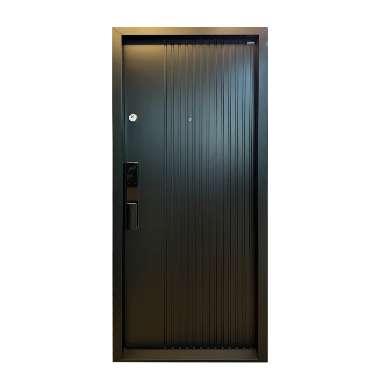 Usa metalica de apartament Maco U17 Negru Yala inteligenta Smart Face
