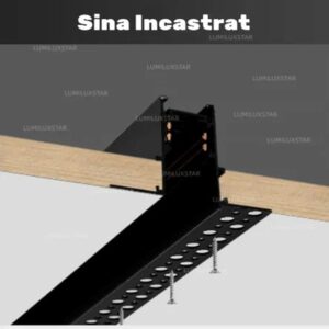Șină magnetică încastrată 48V MG 1009